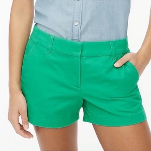 J. Crew Pants - J. Crew Green 5” Chino Shorts